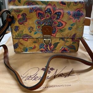Patricia Nash Multicolor Floral Crossbody Bag
